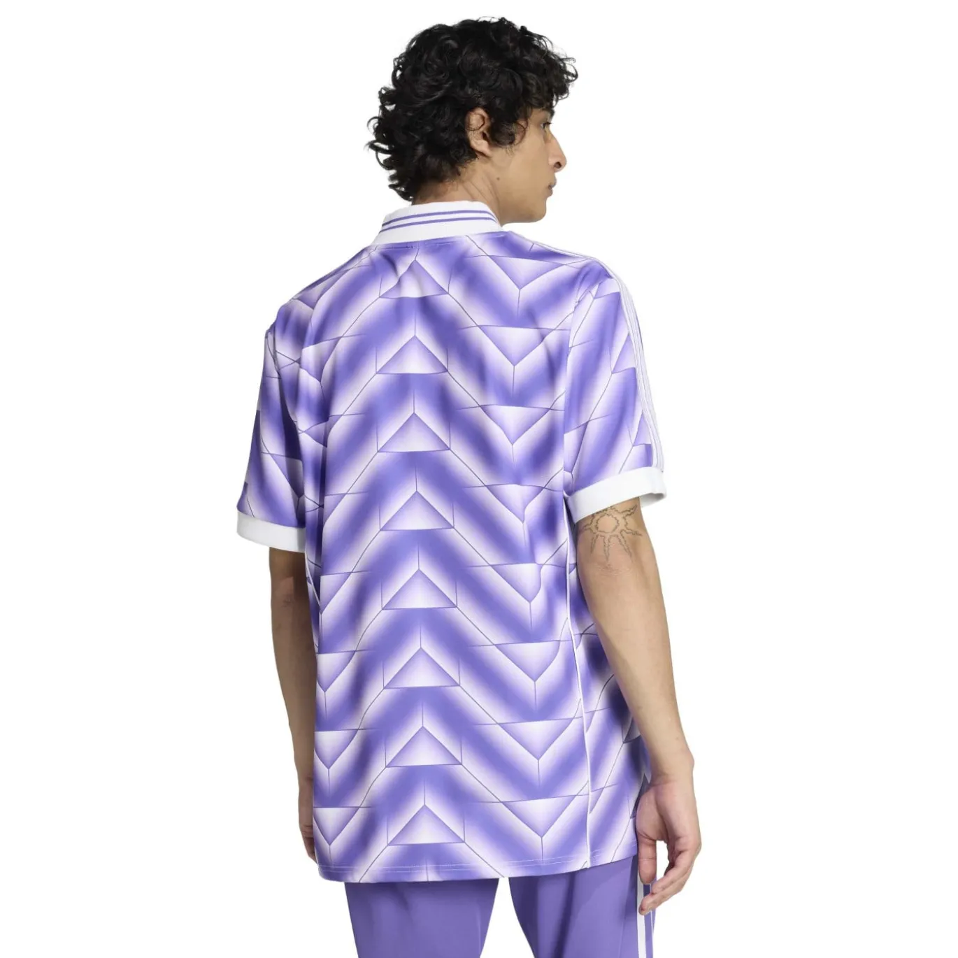 adidas Real Madrid Lifestyler T-Shirt Paars Wit