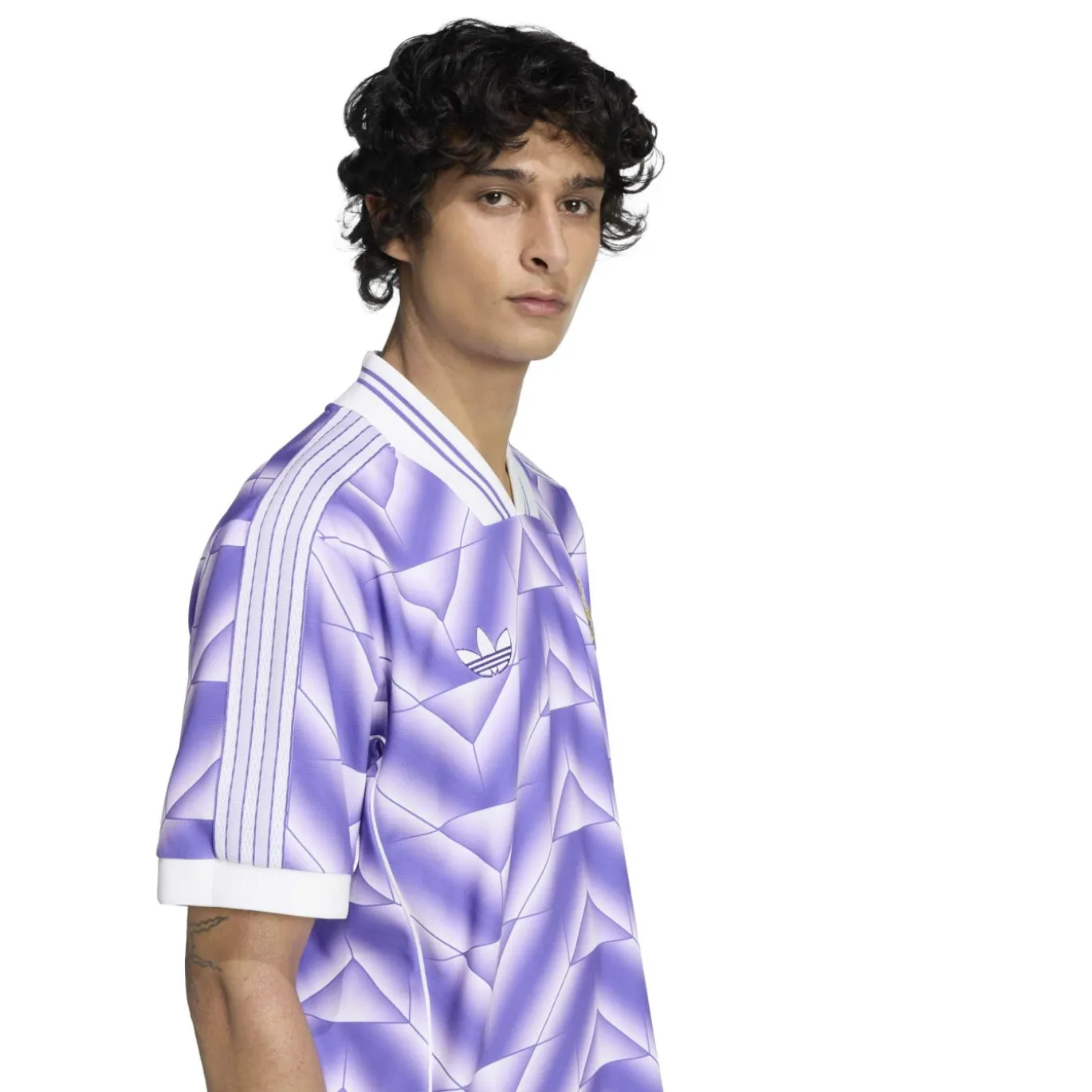 adidas Real Madrid Lifestyler T-Shirt Paars Wit