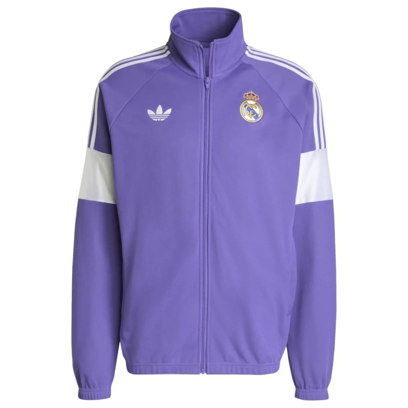 adidas Real Madrid Lifestyler Trainingspak Full-Zip Paars Wit