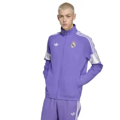 adidas Real Madrid Lifestyler Trainingspak Full-Zip Paars Wit