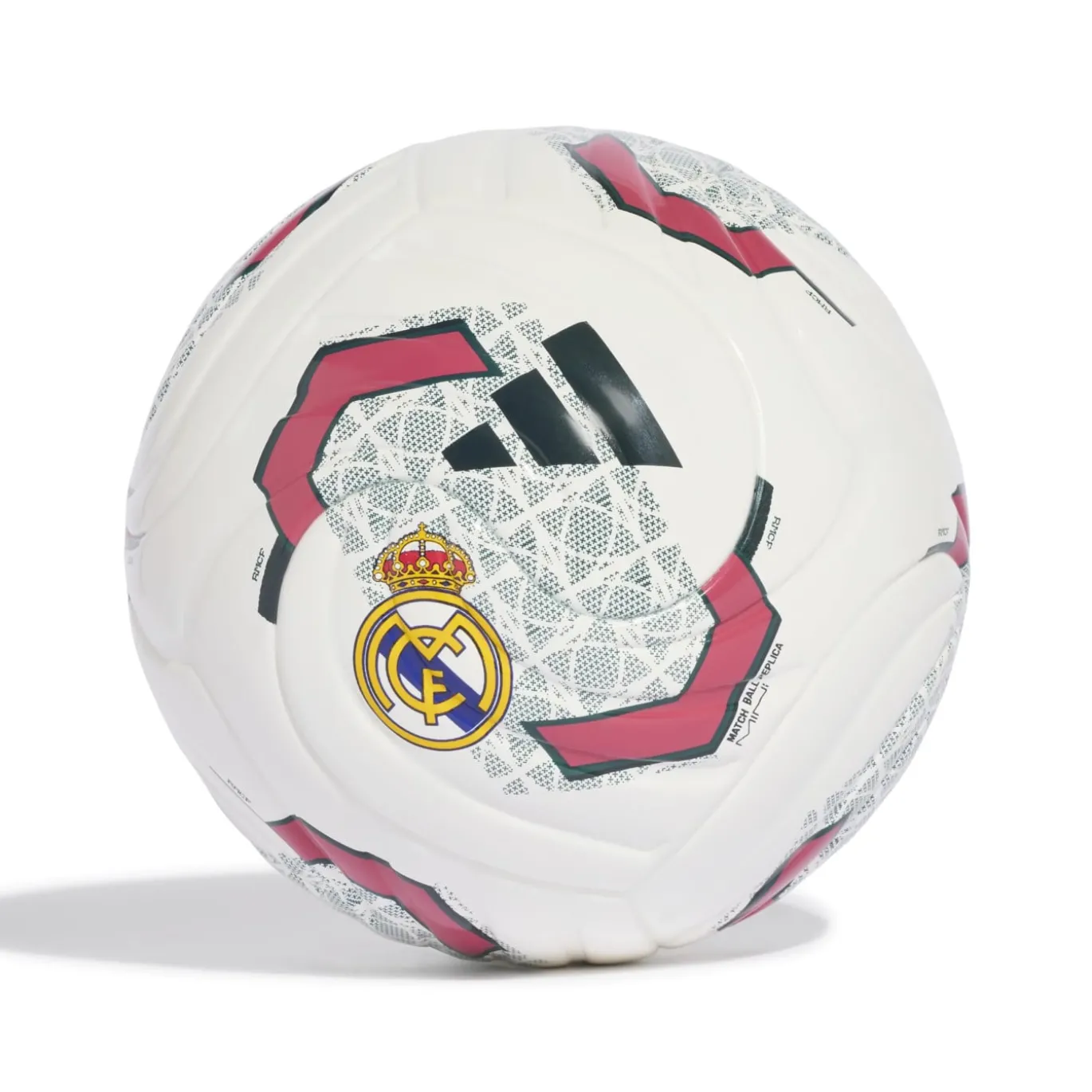 adidas Real Madrid Mini Voetbal Maat 1 2026-2027 Wit Zwart Roze