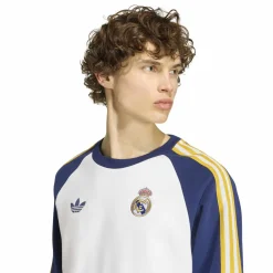 adidas Real Madrid Originals Crew Trainingspak Wit Donkerblauw Lichtoranje