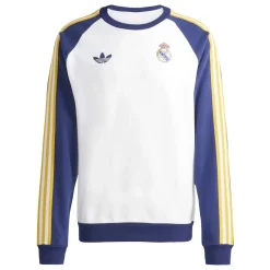 adidas Real Madrid Originals Crew Trainingspak Wit Donkerblauw Lichtoranje