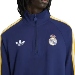 adidas Real Madrid Originals Trainingspak 1/4-Zip Donkerblauw Wit Goud
