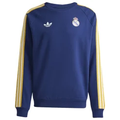 adidas Real Madrid Originals Crew Trainingspak Donkerblauw Wit Goud