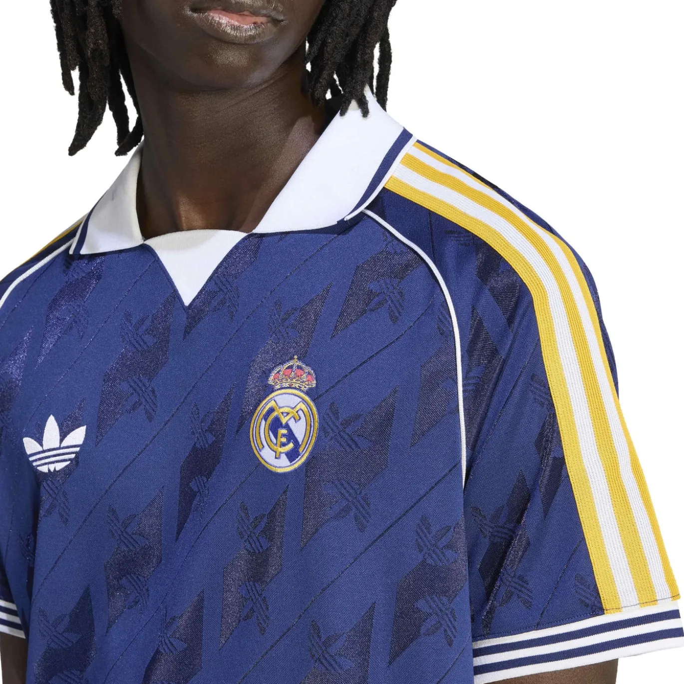 adidas Real Madrid Originals T-Shirt Donkerblauw Wit Goud