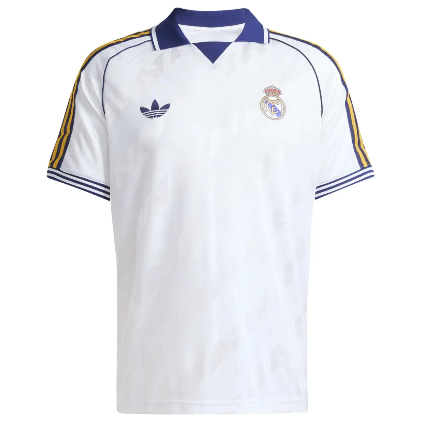 adidas Real Madrid Originals Shirt Wit Donkerblauw Lichtoranje