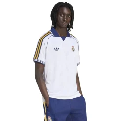 adidas Real Madrid Originals Shirt Wit Donkerblauw Lichtoranje