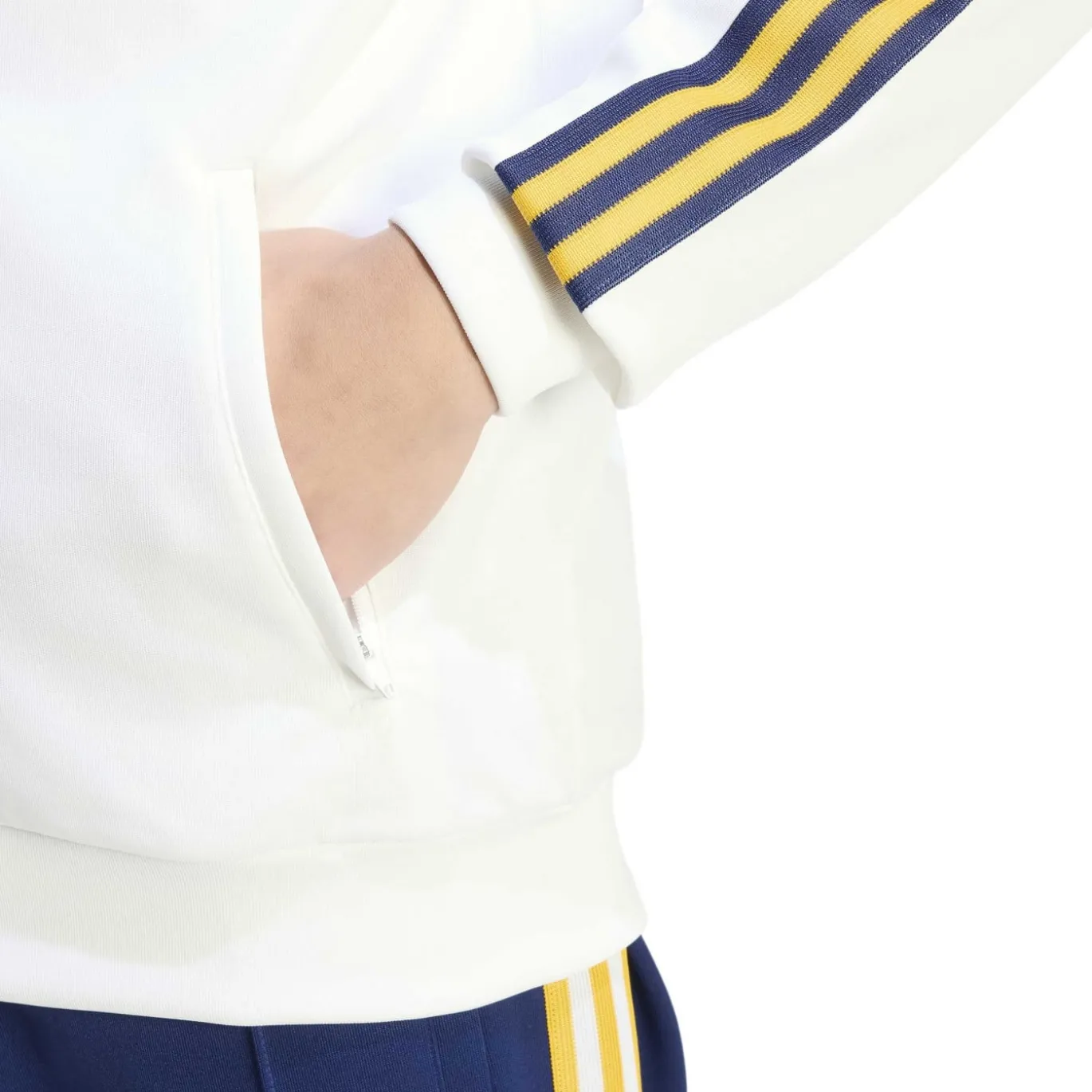 adidas Real Madrid Originals Trainingsjack Wit Donkerblauw Lichtoranje