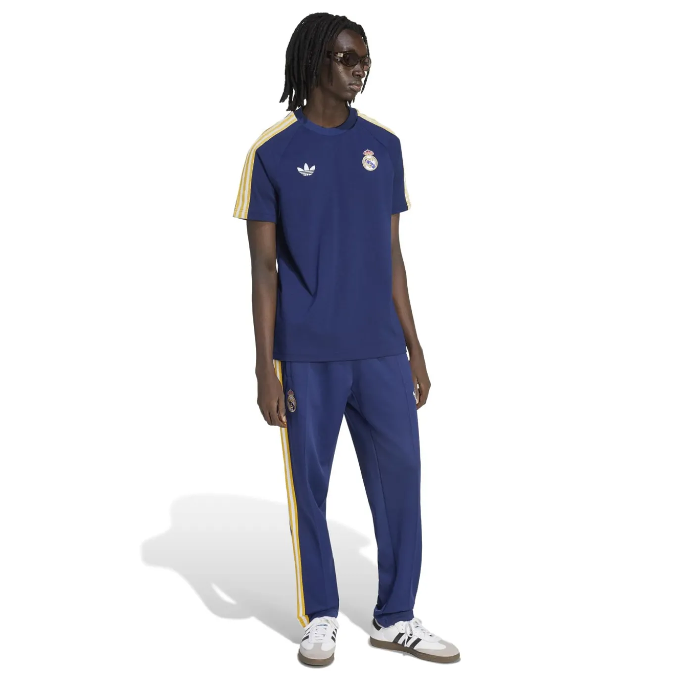 adidas Real Madrid Originals Trainingsbroek Donkerblauw Wit Goud