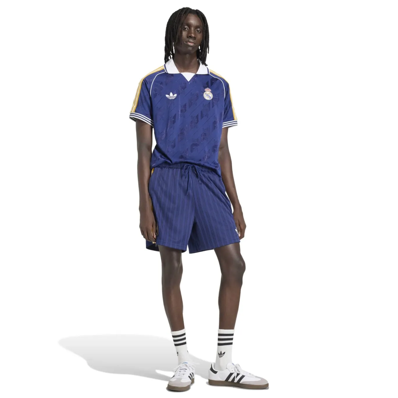 adidas Real Madrid Originals Set Donkerblauw Wit Goud
