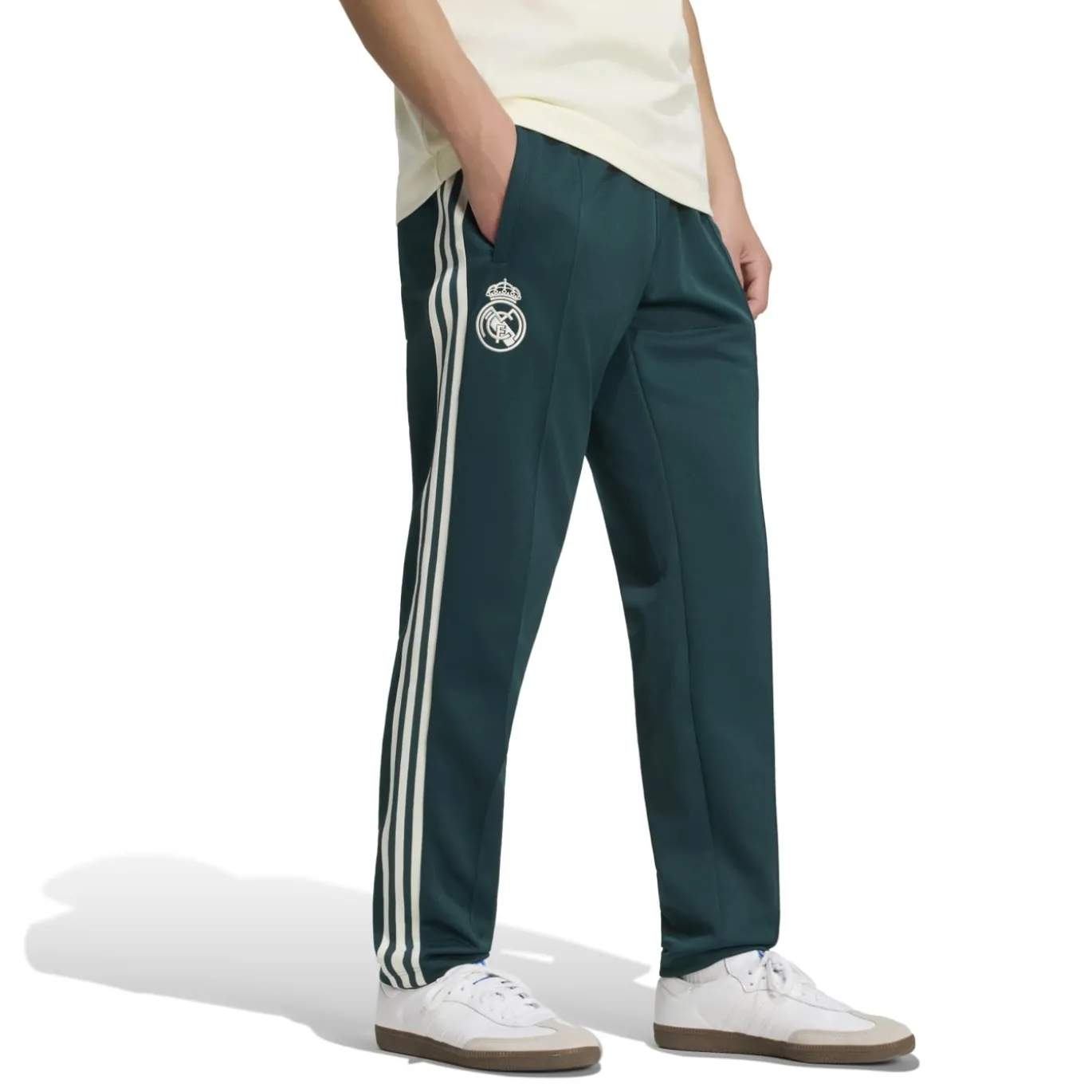 adidas Real Madrid Originals Trainingspak Hooded Beige Donkergroen Wit Roze