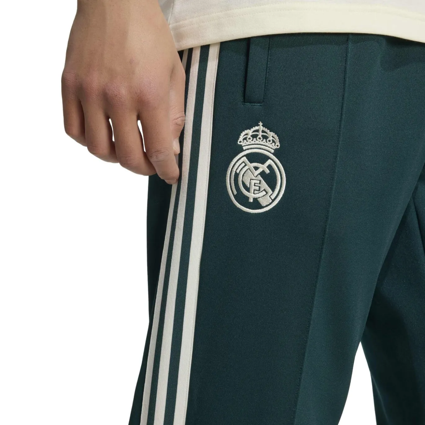 adidas Real Madrid Originals Trainingspak Hooded Beige Donkergroen Wit Roze