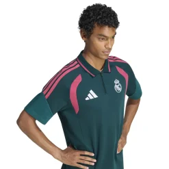 adidas Real Madrid Polo 2026-2027 Donkergroen Roze Wit