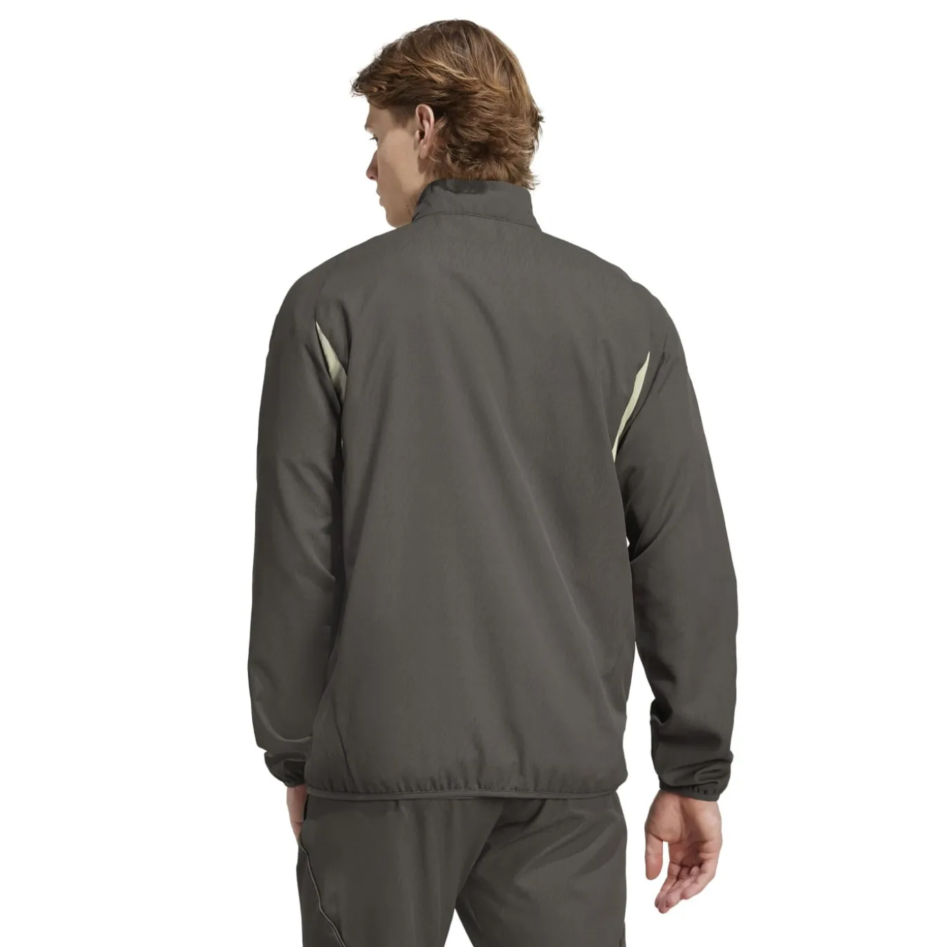 adidas Real Madrid Presentatie Trainingspak Full-Zip 2025-2026 Grijs Lichtgroen
