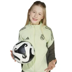 adidas Real Madrid Presentatie Trainingsjack 2025-2026 Kids Lichtgroen Grijs