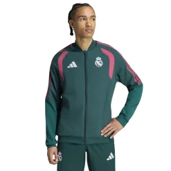 adidas Real Madrid Presentatie Trainingsjack 2026-2027 Donkergroen Roze Wit