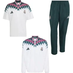 adidas Real Madrid Stadium Full Set 2026-2027 Wit Donkergroen Zwart