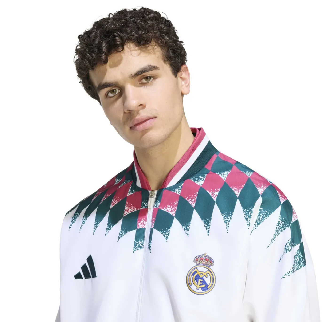 adidas Real Madrid Stadium Trainingsjack 2026-2027 Wit Zwart Paars Donkergroen