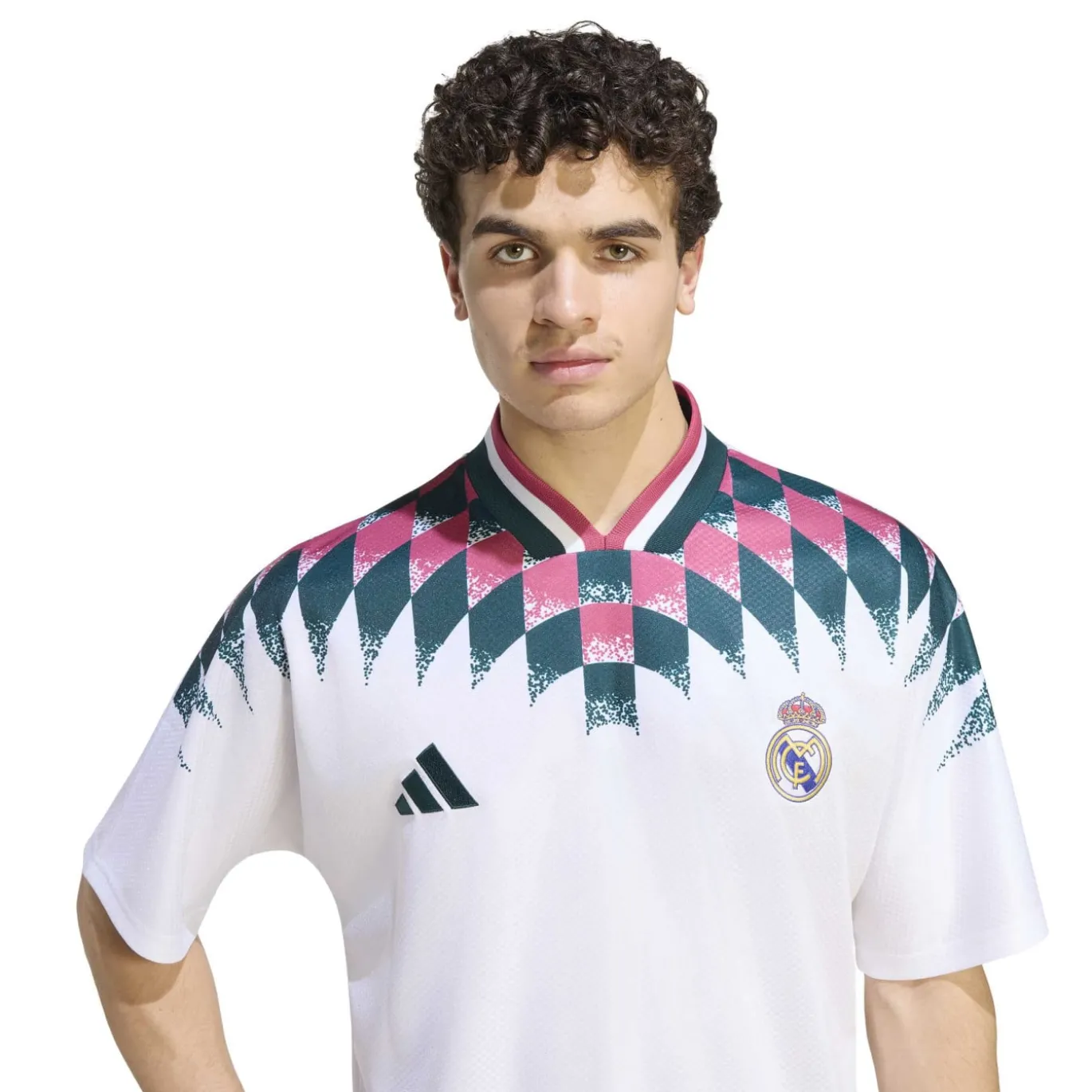 adidas Real Madrid Stadium T-Shirt 2026-2027 Wit Donkergroen Paars