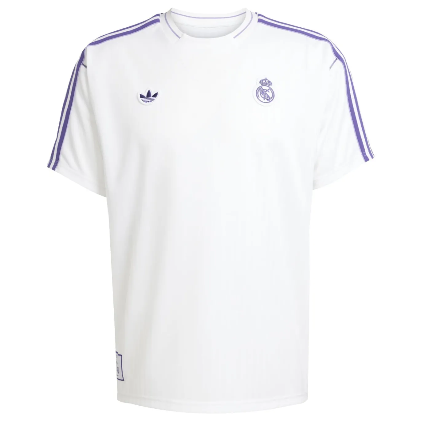 adidas Real Madrid Terrace Icons T-Shirt Wit Paars