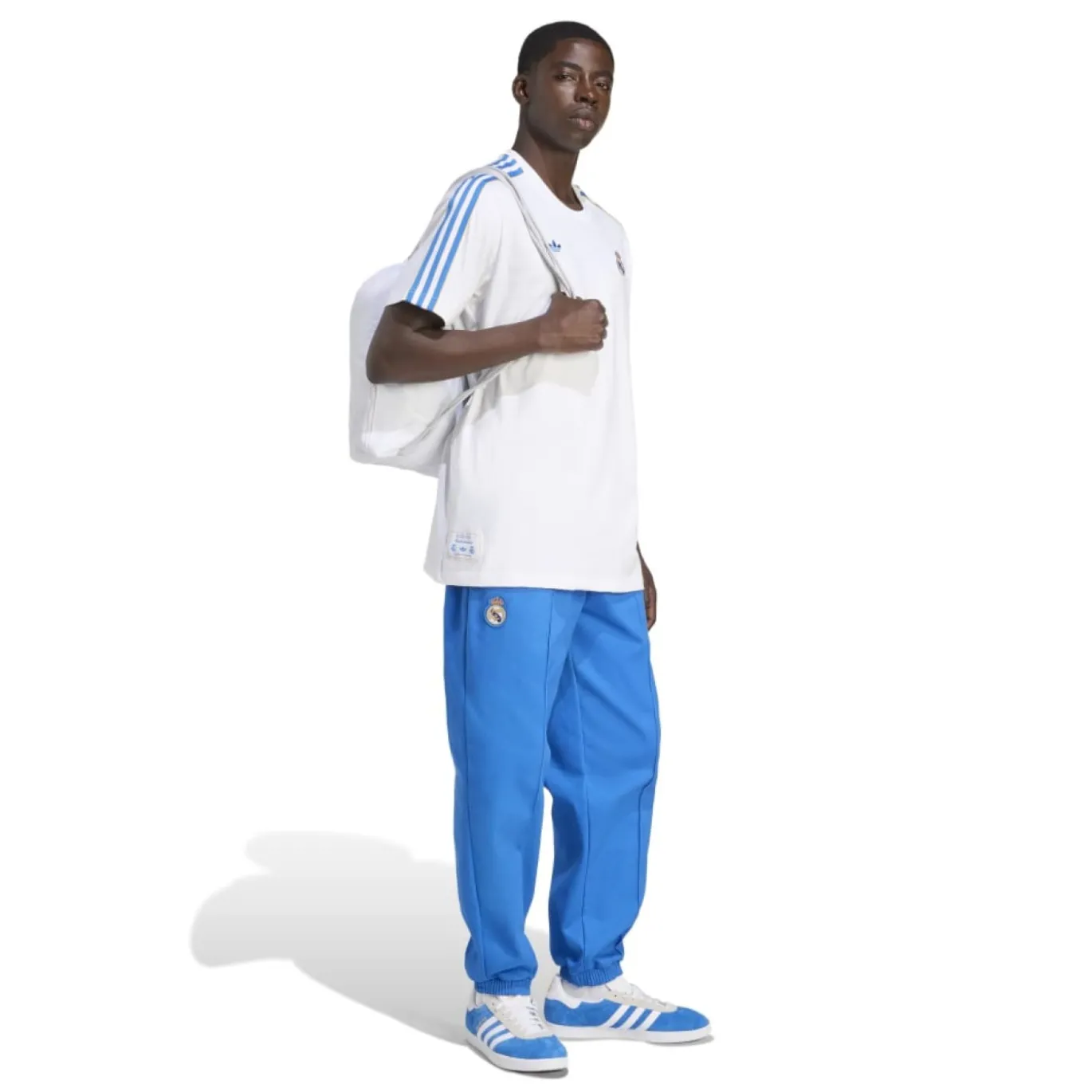 adidas Real Madrid Terrace Icons T-Shirt Wit Blauw