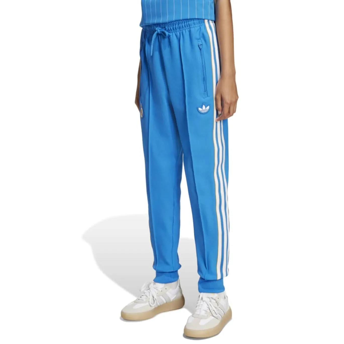 adidas Real Madrid Terrace Icons Trainingsbroek Kids Blauw Wit