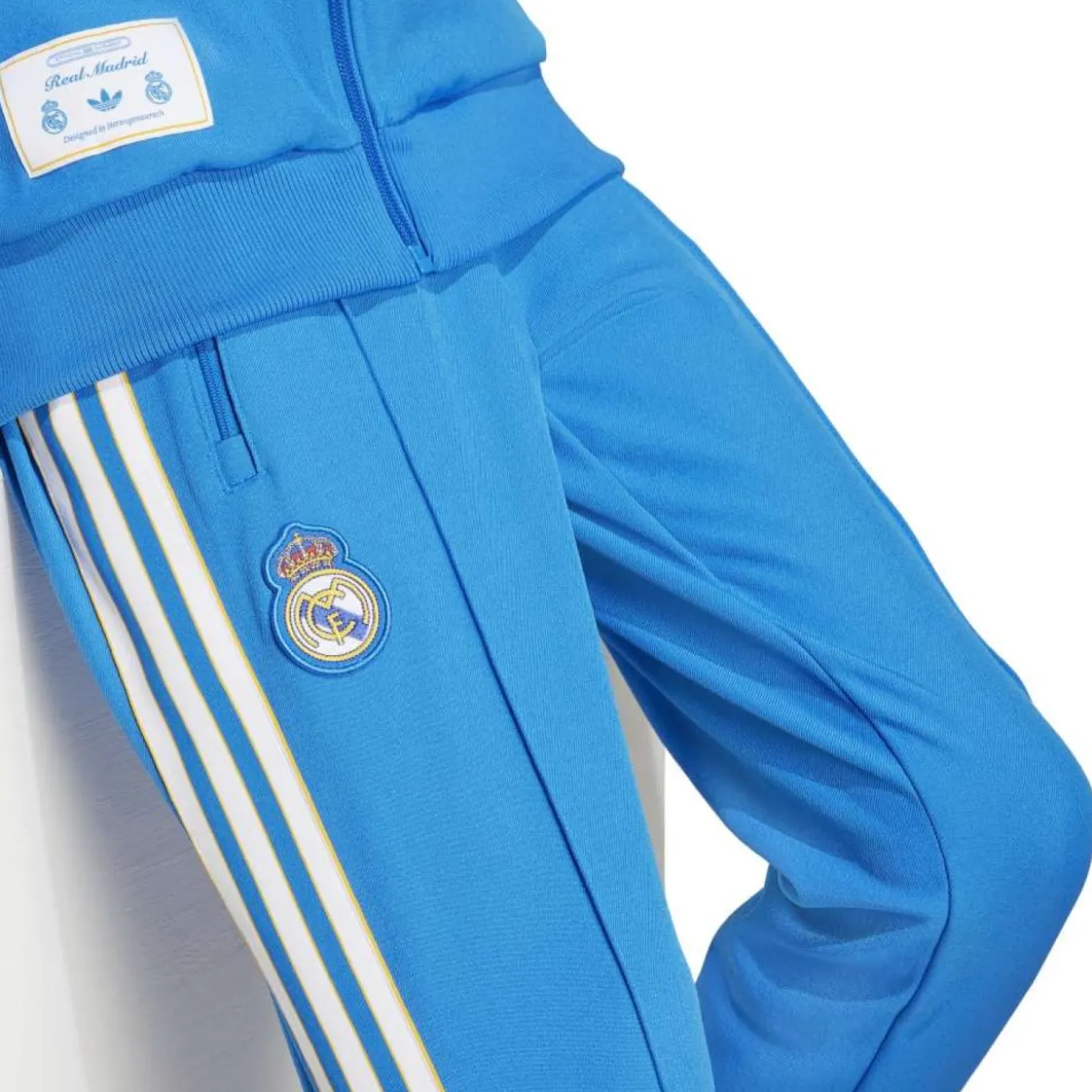 adidas Real Madrid Terrace Icons Trainingsbroek Kids Blauw Wit