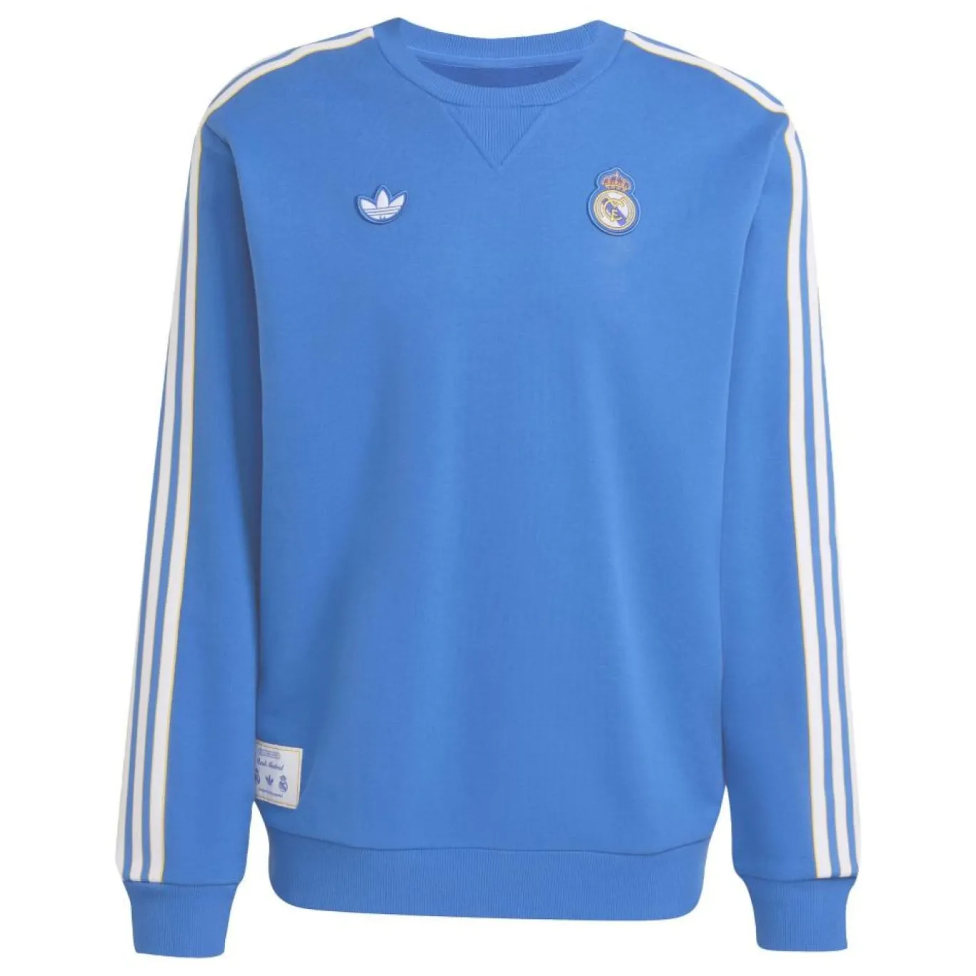 adidas Real Madrid Terrace Icons Crew Sweater Blauw Wit