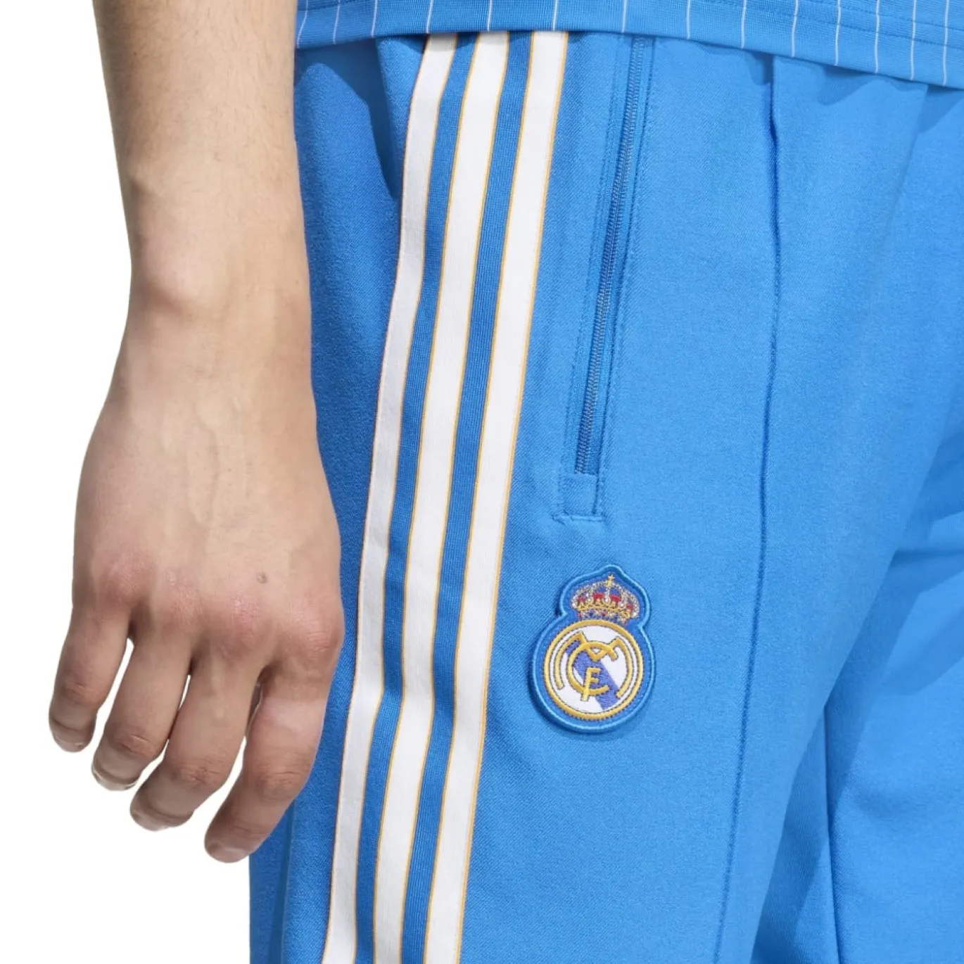 adidas Real Madrid Terrace Icons Trainingspak Full-Zip Blauw Wit