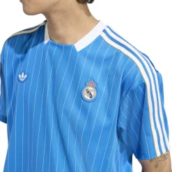 adidas Real Madrid Terrace Icons T-Shirt Blauw Wit