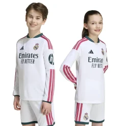 adidas Real Madrid Thuisshirt Lange Mouwen 2026-2027 Kids