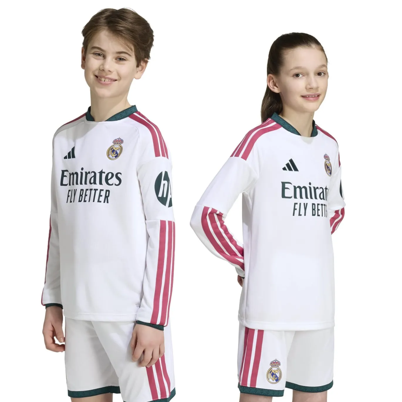 adidas Real Madrid Thuisshirt Lange Mouwen 2026-2027 Kids