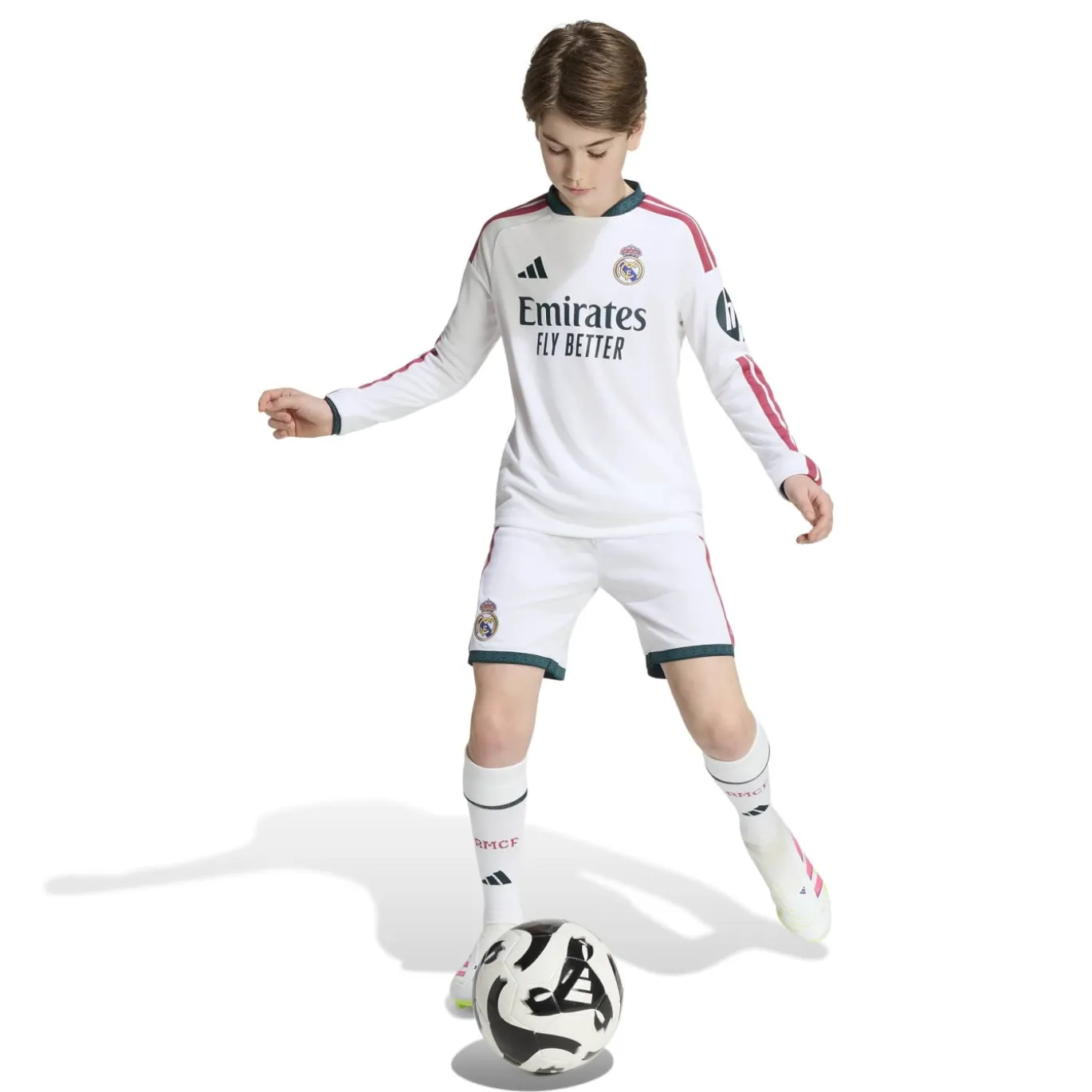 adidas Real Madrid Thuisshirt Lange Mouwen 2026-2027 Kids