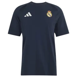 adidas Real Madrid Tiro Travel T-Shirt 2026-2027 Donkerblauw Wit