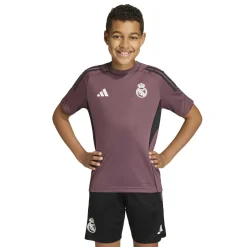 adidas Real Madrid Trainingshirt 2025-2026 Kids Paars Zwart Wit