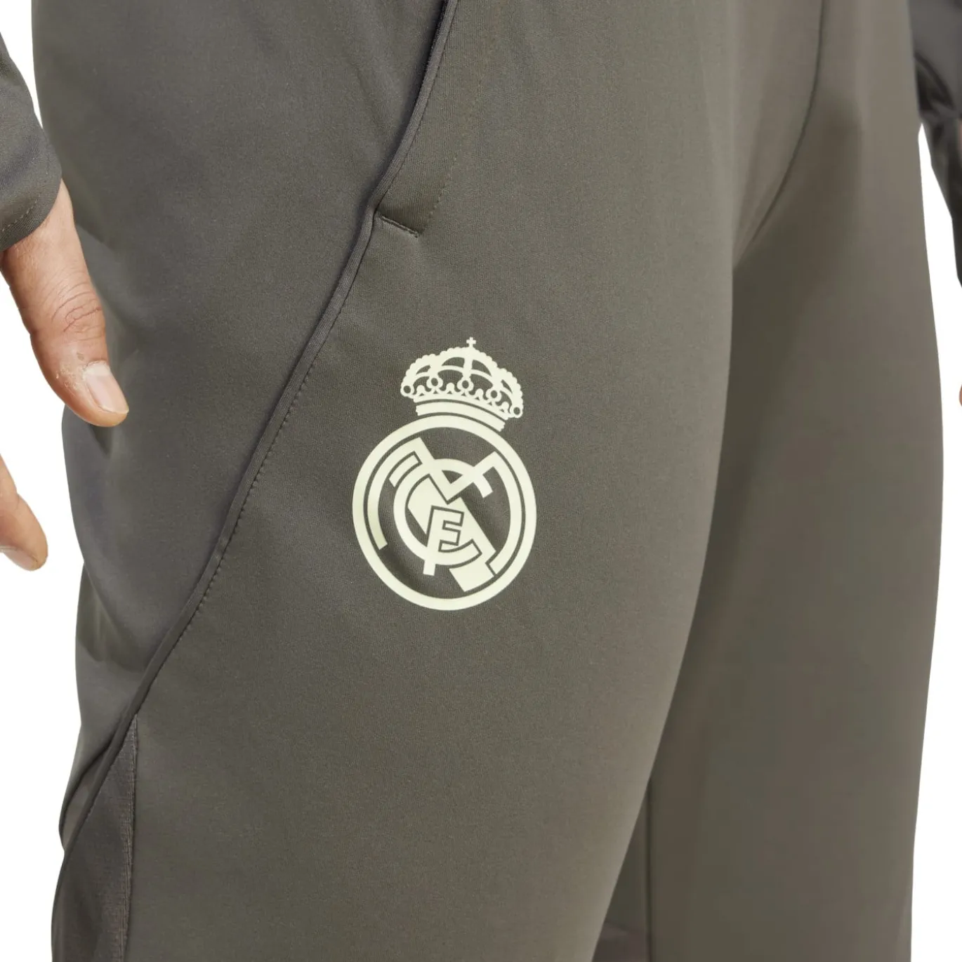 adidas Real Madrid Trainingspak 1/4-Zip 2025-2026 Lichtgroen Grijs