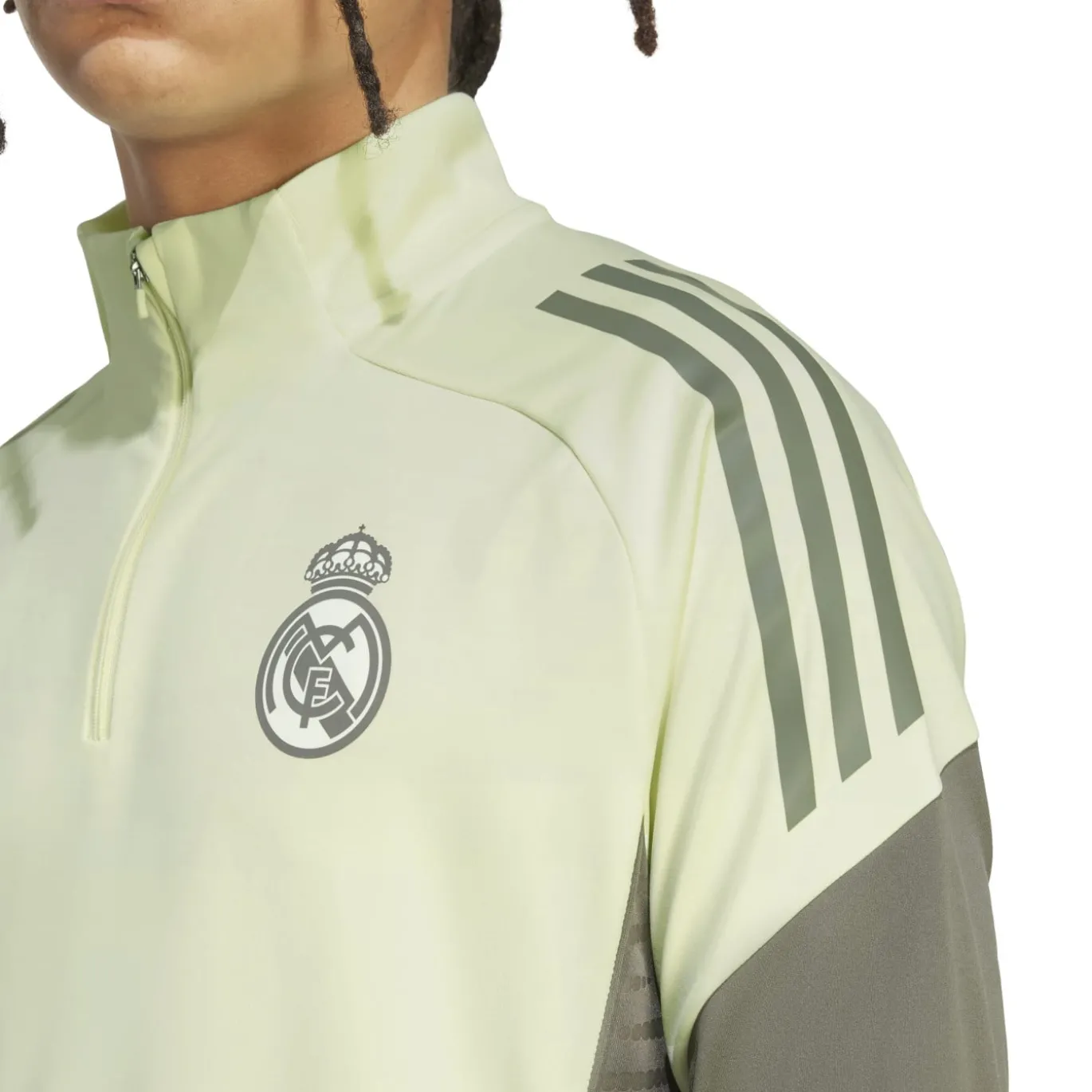 adidas Real Madrid Trainingspak 1/4-Zip 2025-2026 Lichtgroen Grijs