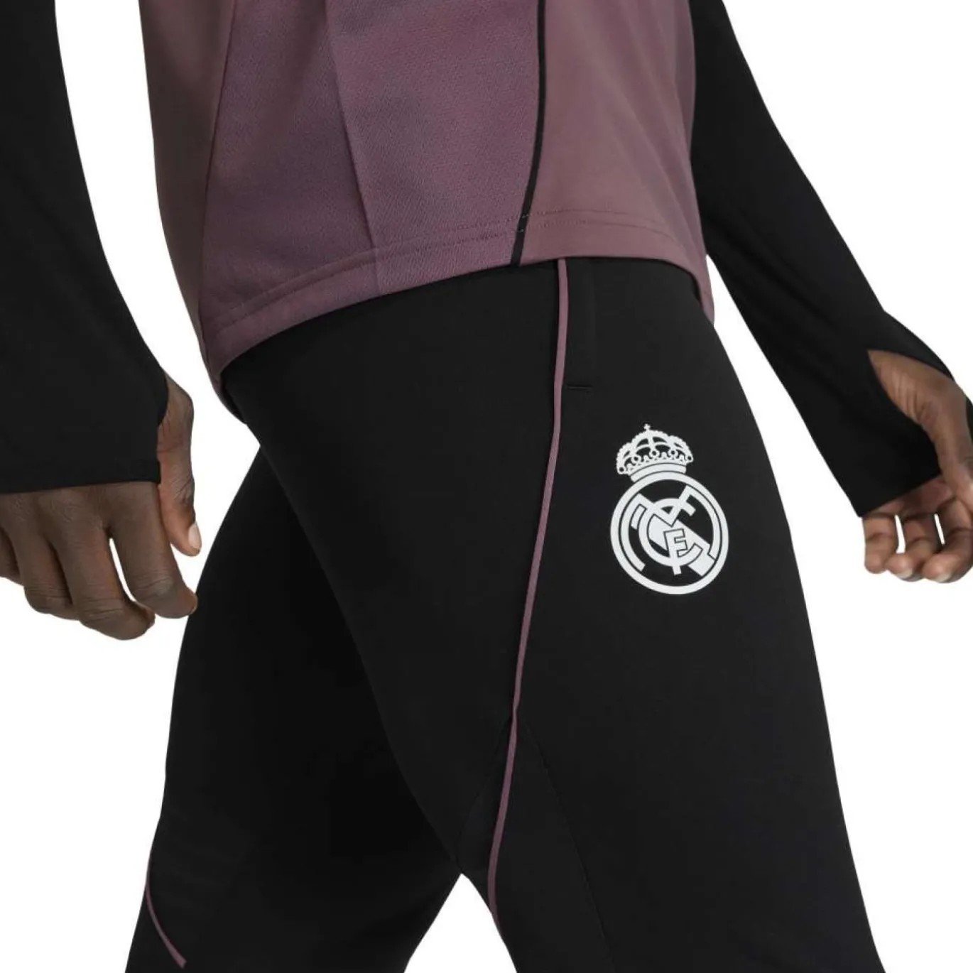 adidas Real Madrid Trainingsbroek 2025-2026 Zwart Paars Wit