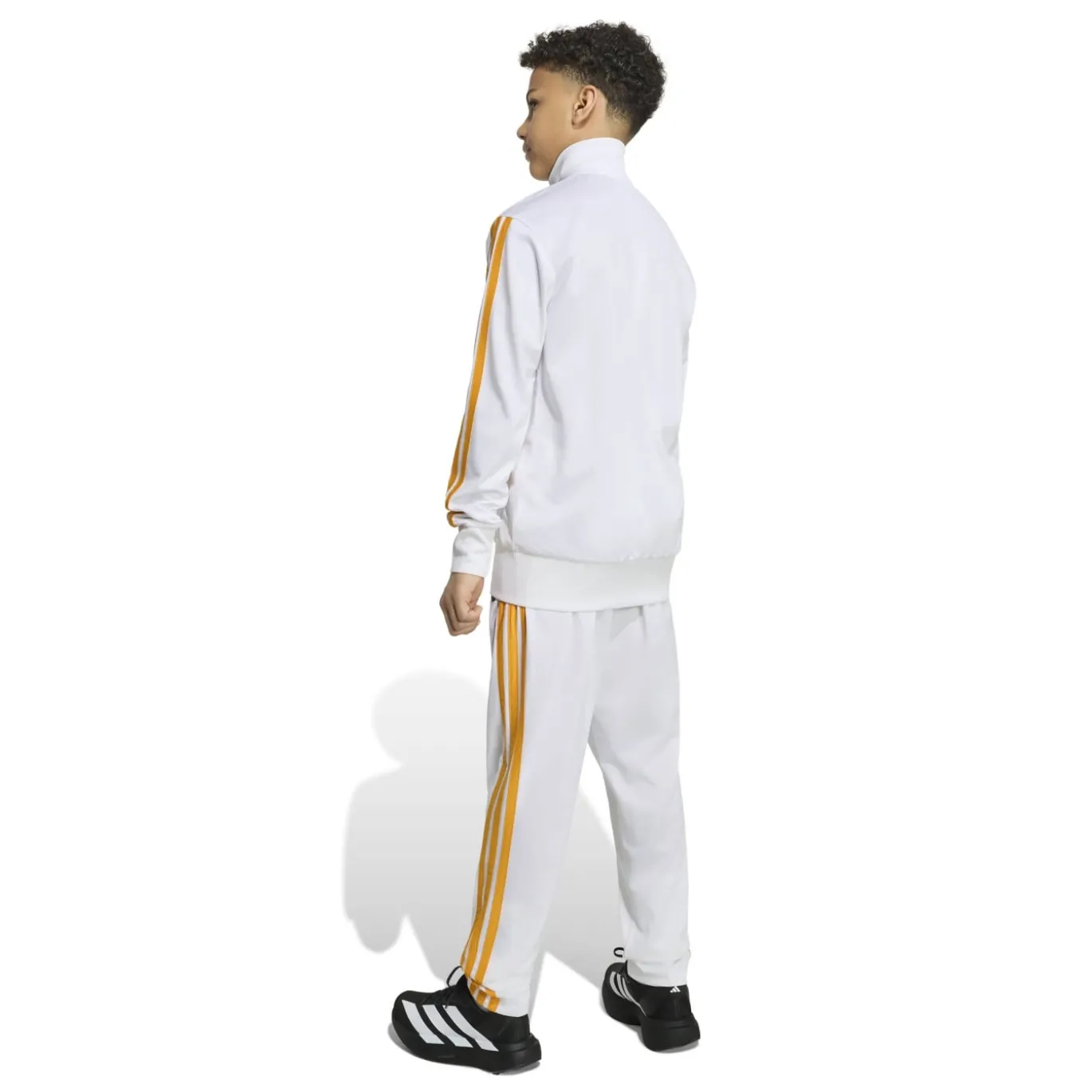 adidas Real Madrid Trainingspak 2026-2027 Kids Wit Donkergrijs Oranje