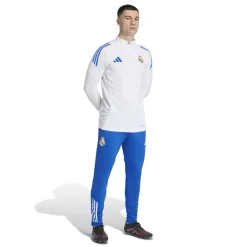adidas Real Madrid Trainingspak 1/4-Zip Europees 2025-2026 Wit Blauw