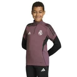 adidas Real Madrid Trainingstrui 1/4-Zip 2025-2026 Kids Paars Zwart Wit