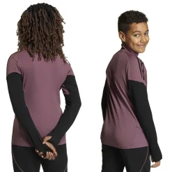 adidas Real Madrid Trainingstrui 1/4-Zip 2025-2026 Kids Paars Zwart Wit