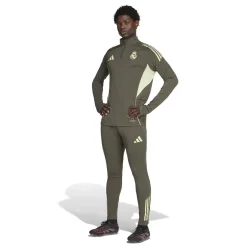 adidas Real Madrid Trainingstrui 1/4-Zip 2025-2026 Grijs Lichtgroen