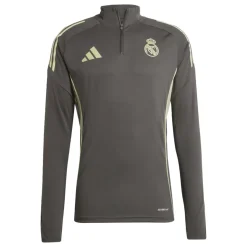 adidas Real Madrid Trainingstrui 1/4-Zip 2025-2026 Grijs Lichtgroen