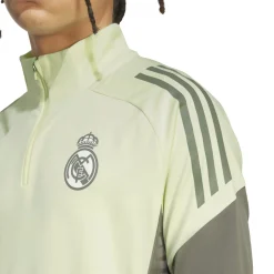 adidas Real Madrid Trainingstrui 1/4-Zip 2025-2026 Lichtgroen Grijs