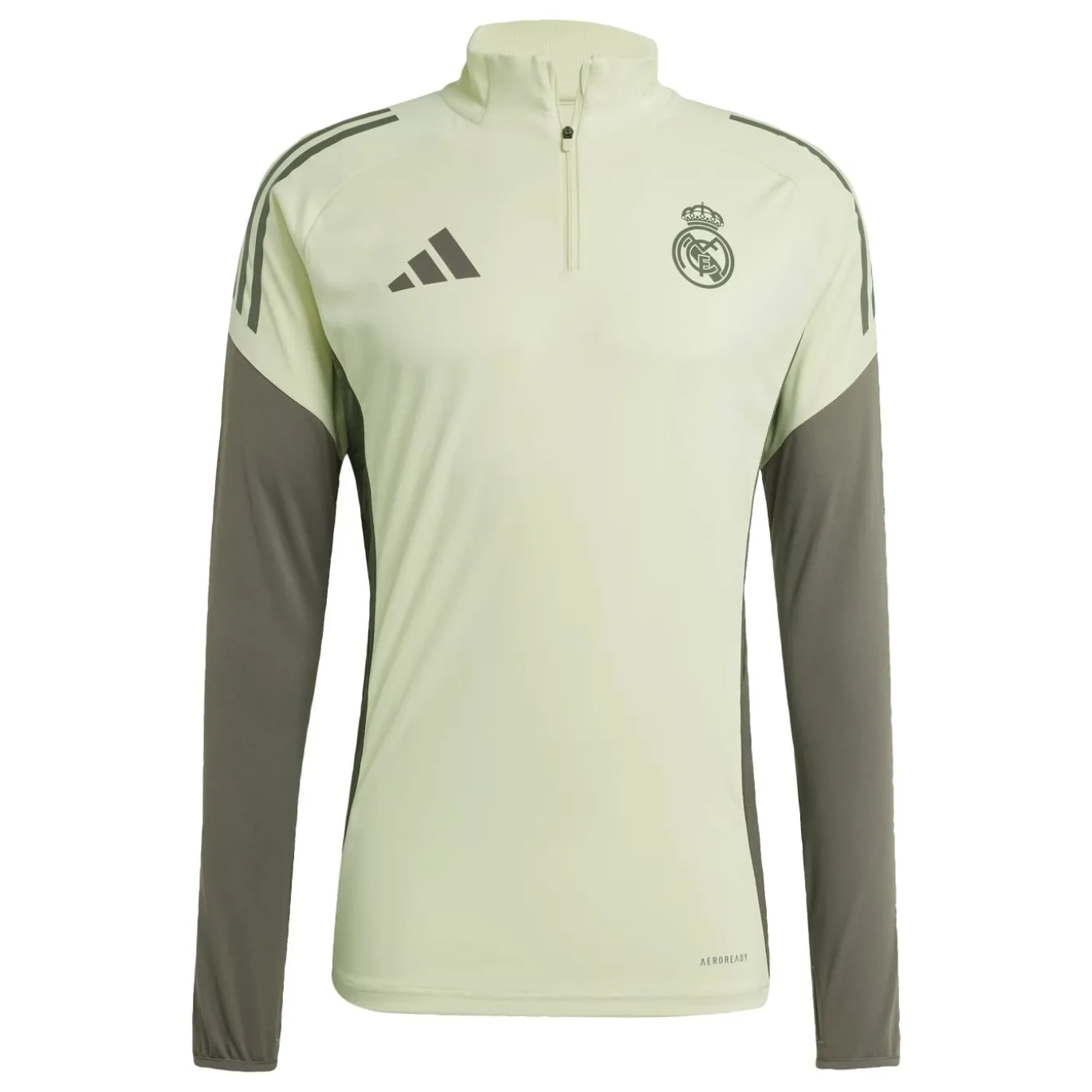 adidas Real Madrid Trainingstrui 1/4-Zip 2025-2026 Lichtgroen Grijs
