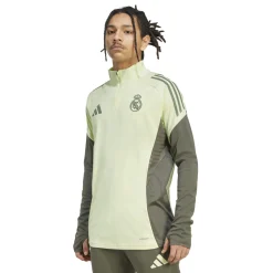 adidas Real Madrid Trainingstrui 1/4-Zip 2025-2026 Lichtgroen Grijs