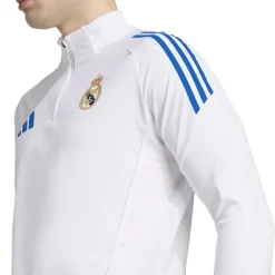 adidas Real Madrid Trainingstrui 1/4-Zip Europees 2025-2026 Wit Blauw