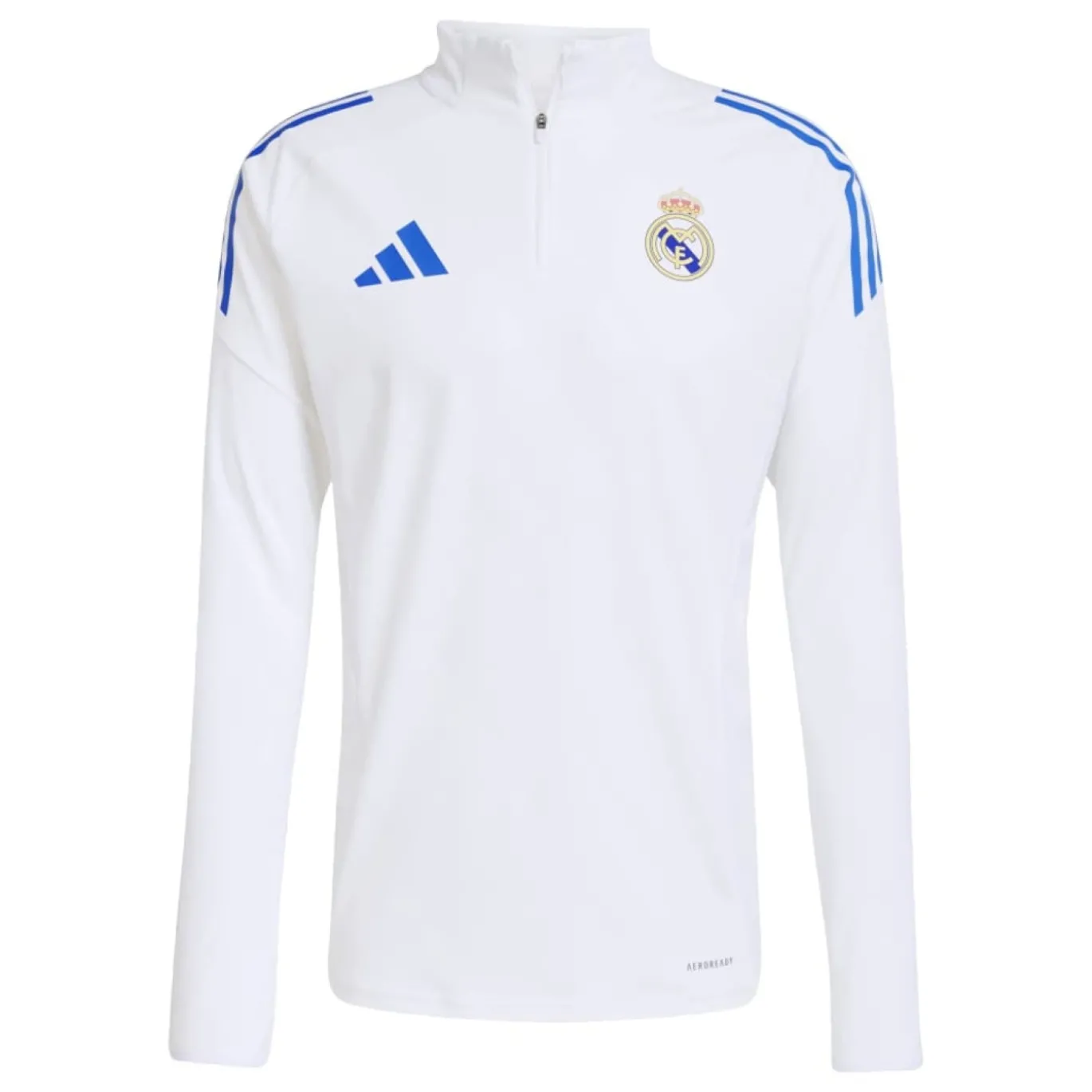 adidas Real Madrid Trainingstrui 1/4-Zip Europees 2025-2026 Wit Blauw